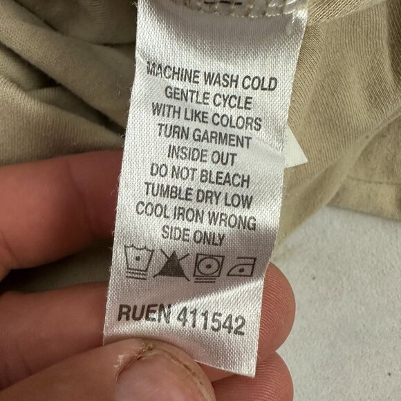 Drapers & Damons Womens Taupe Crew Neck Short Sleeve Casual Top Size XL - Picture 5 of 5